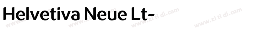 Helvetiva Neue Lt字体转换